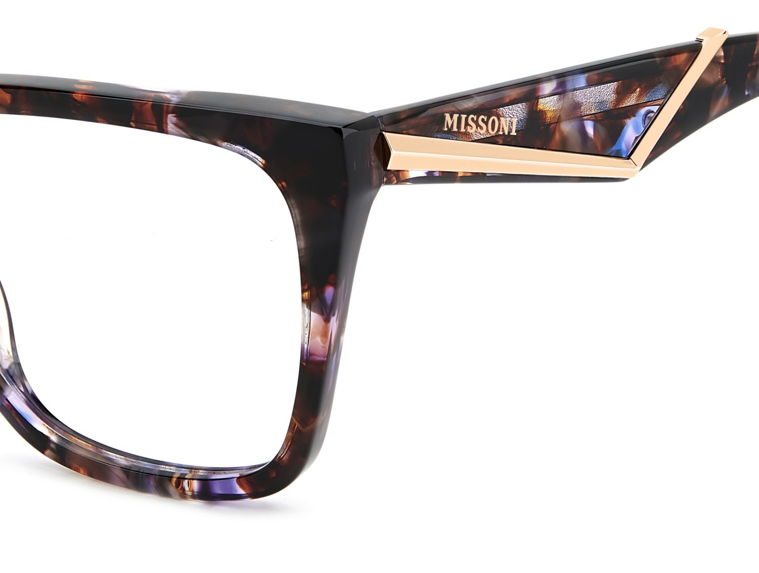 Occhiali da vista Missoni Mis 0269 111744 F7X colore violet havana brown forma quadrato 