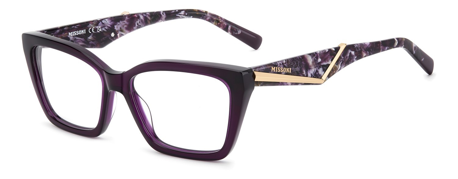 Eyeglasses Missoni Mis 0270 111745 0T7 color plum shape rectangular 