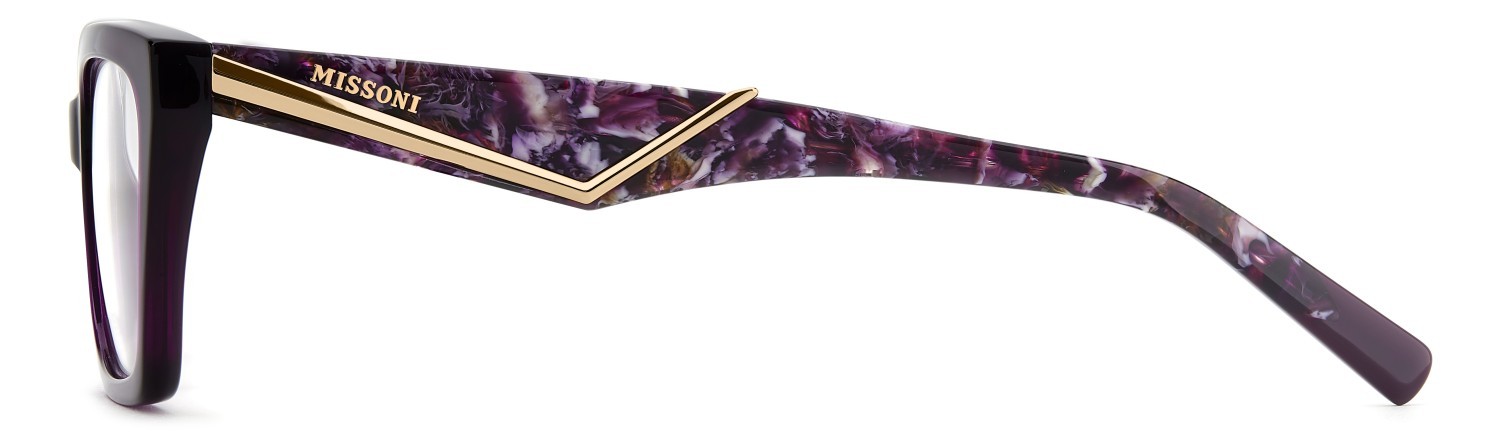 Eyeglasses Missoni Mis 0270 111745 0T7 color plum shape rectangular 