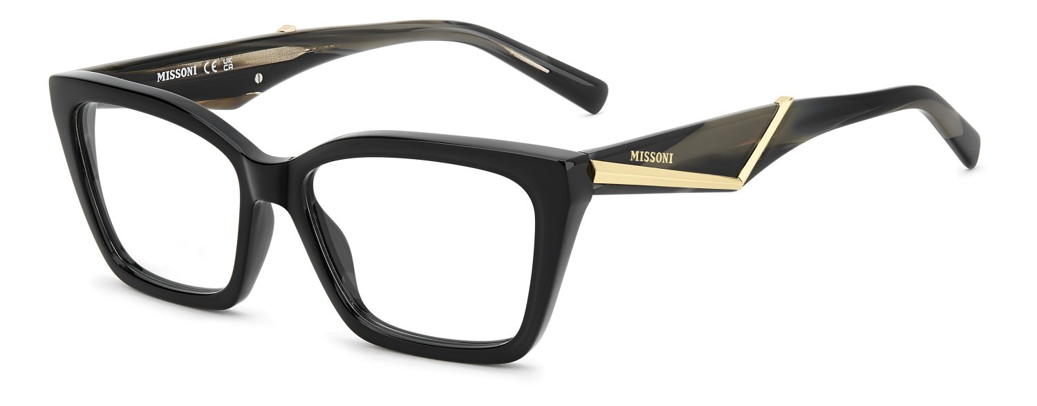 Eyeglasses Missoni Mis 0270 111745 807 color black shape rectangular 