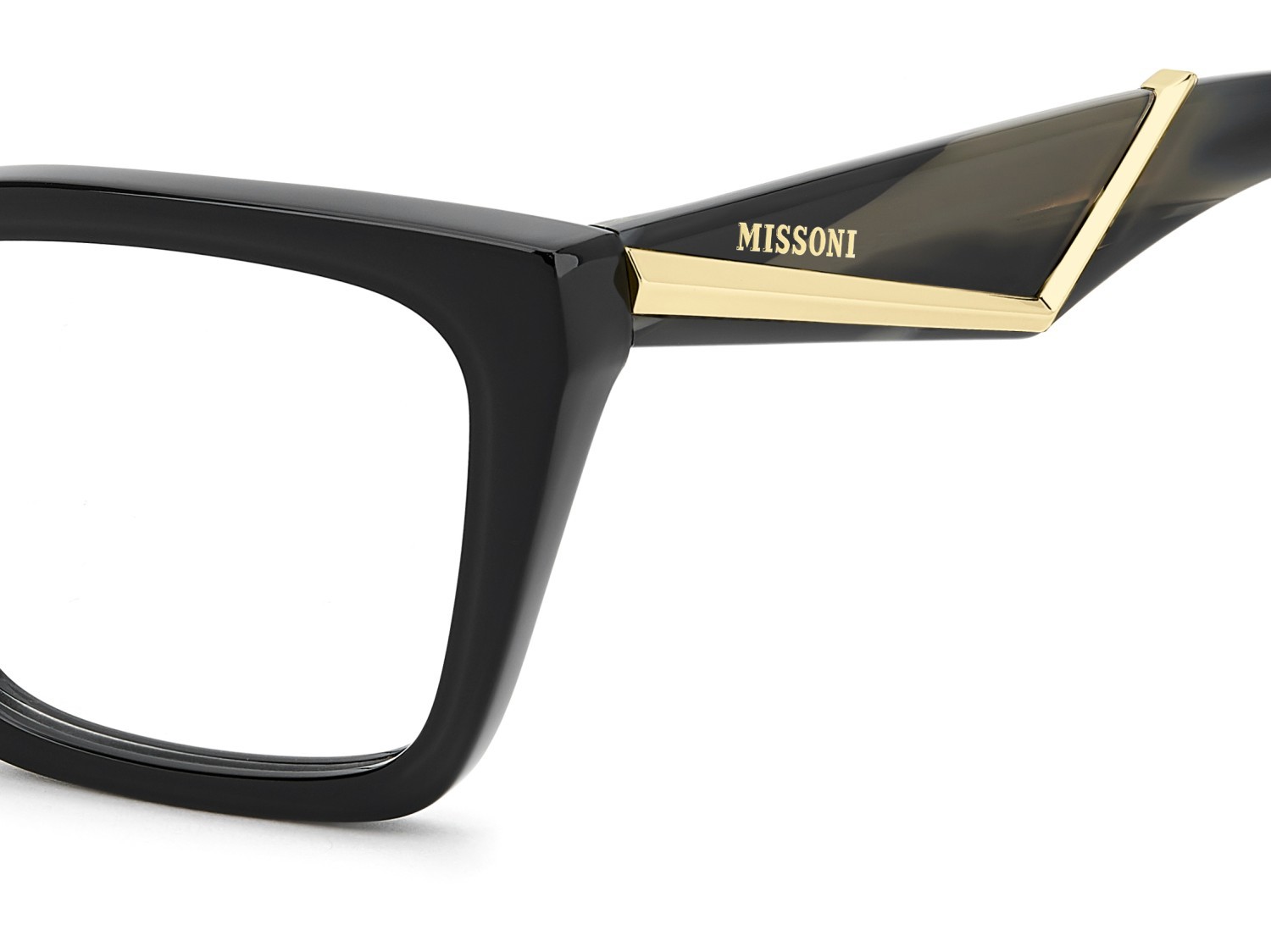 Eyeglasses Missoni Mis 0270 111745 807 color black shape rectangular 