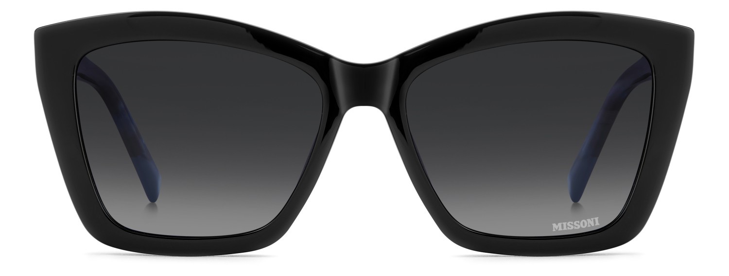 Eyeglasses Missoni Mis 0271/C 111746 QFU color black 6 shape cat eye lenses grey shaded polarized