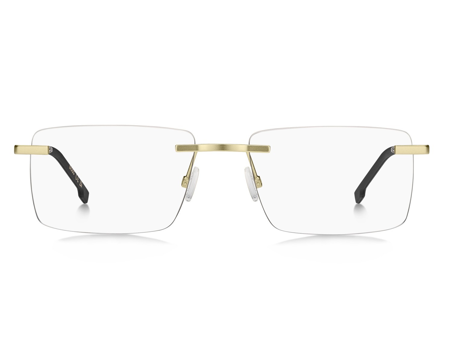 Eyeglasses Hugo Boss 1904 111748 AOZ color matte gold shape rectangle 