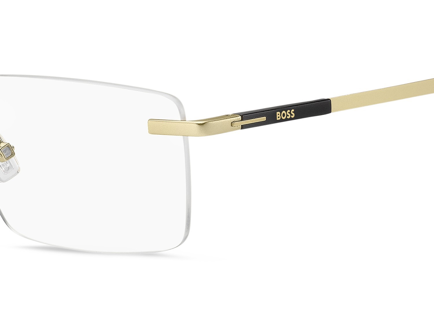 Eyeglasses Hugo Boss 1904 111748 AOZ color matte gold shape rectangle 
