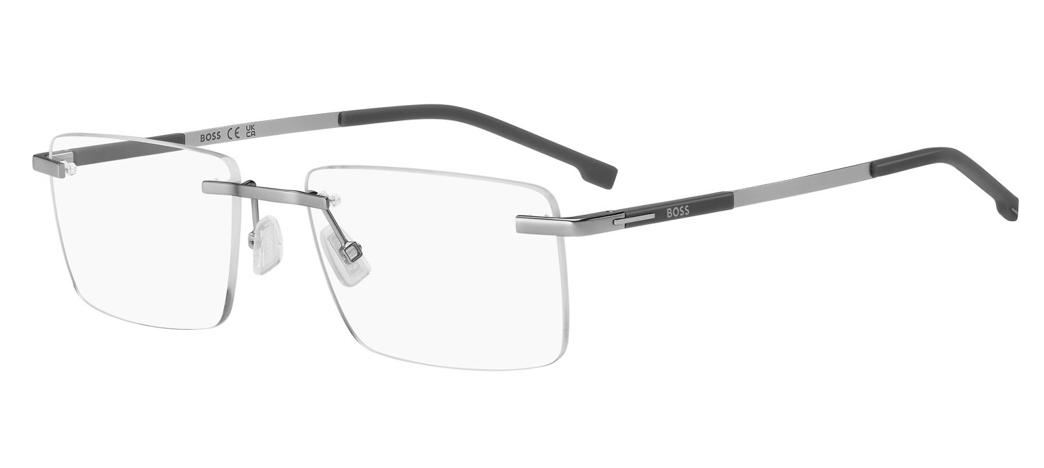 Eyeglasses Hugo Boss 1904 111748 R81 color matte ruthenium shape rectangle 