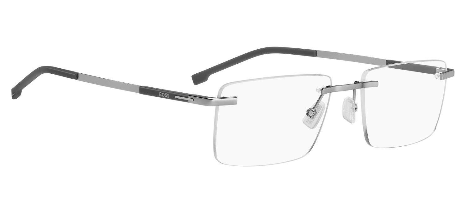 Eyeglasses Hugo Boss 1904 111748 R81 color matte ruthenium shape rectangle 