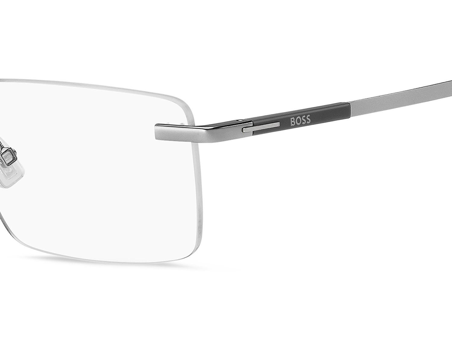 Eyeglasses Hugo Boss 1904 111748 R81 color matte ruthenium shape rectangle 