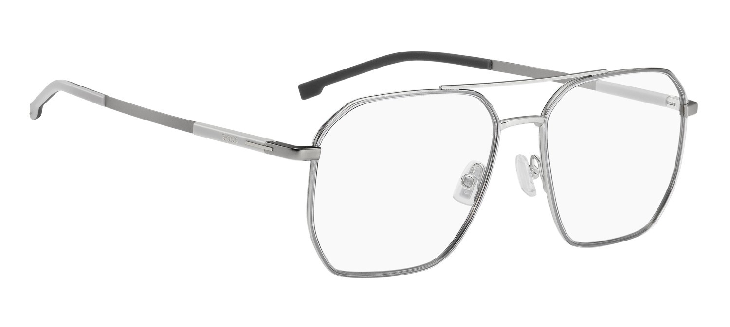 Eyeglasses Hugo Boss 1900 111751 IGK color matte palladium crystal shape square 
