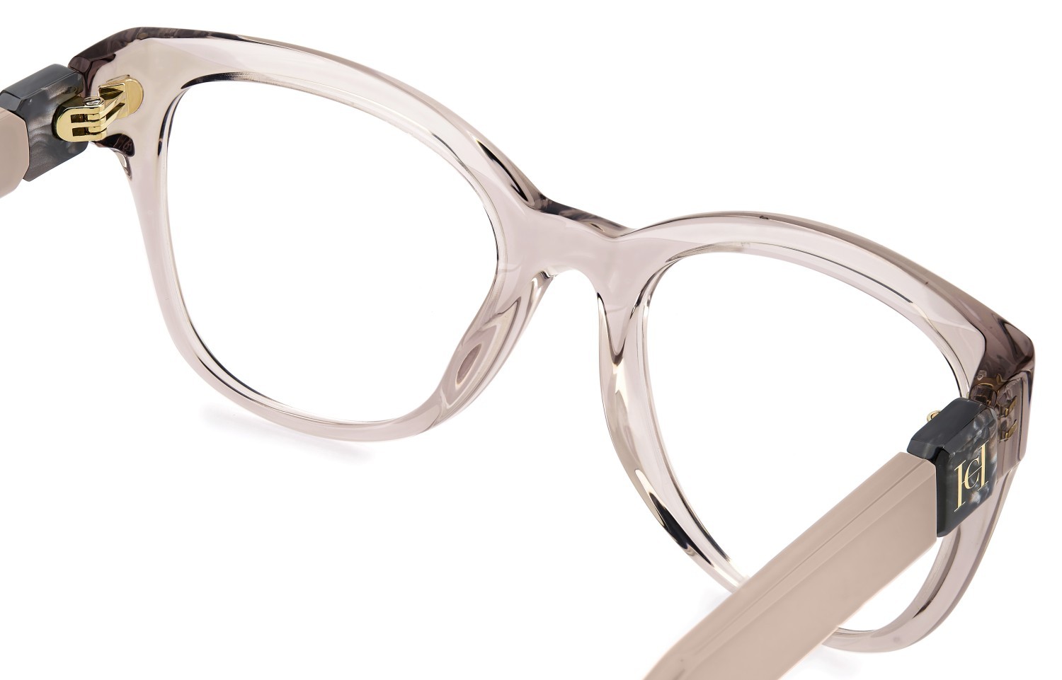 Eyeglasses Carolina Herrera Her 0372 111752 FWM color nude shape oval 