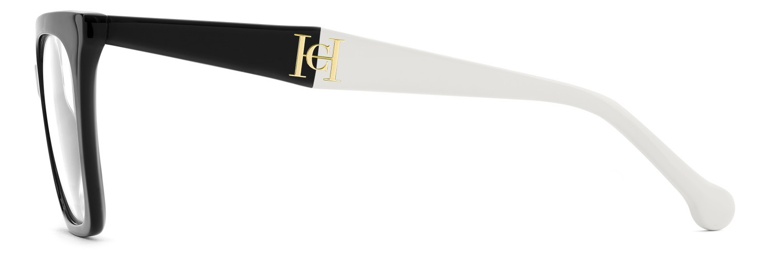 Occhiali da vista Carolina Herrera Her 0376/C 111758 80S colore black white forma quadrato lenti grey shaded polarized