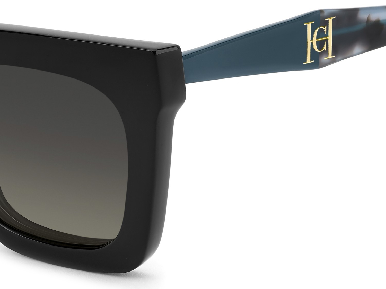Eyeglasses Carolina Herrera Her 0376/C 111758 ZI9 color teal shape square lenses green shaded polarized