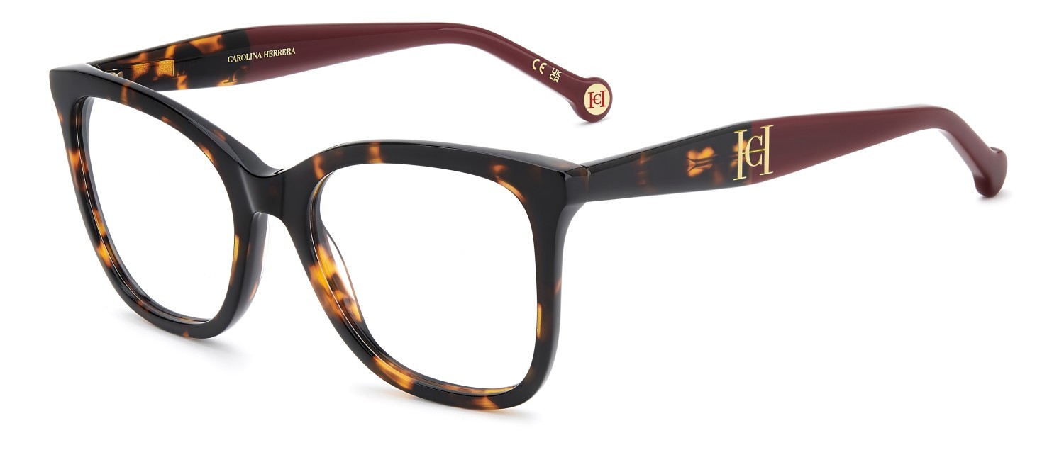 Occhiali da vista Carolina Herrera Her 0378 111759 086 colore havana forma rotondo 