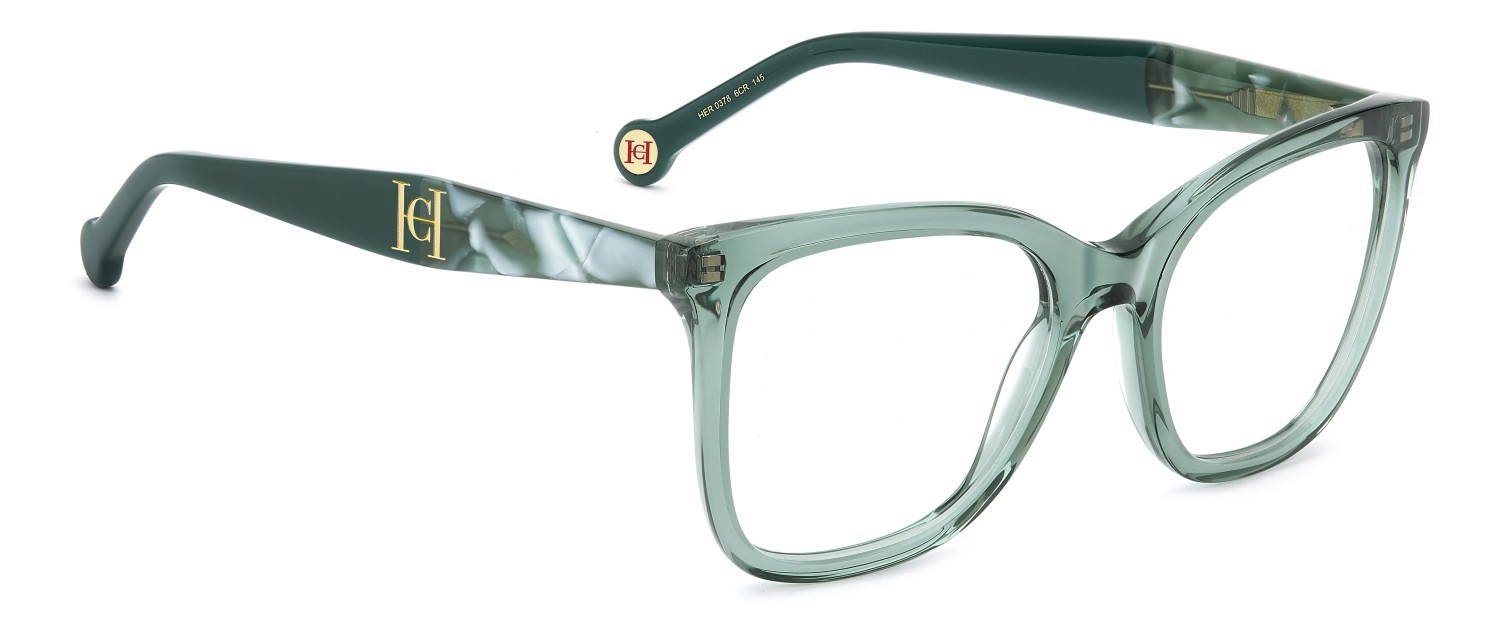 Occhiali da vista Carolina Herrera Her 0378 111759 6CR colore sage forma rotondo 