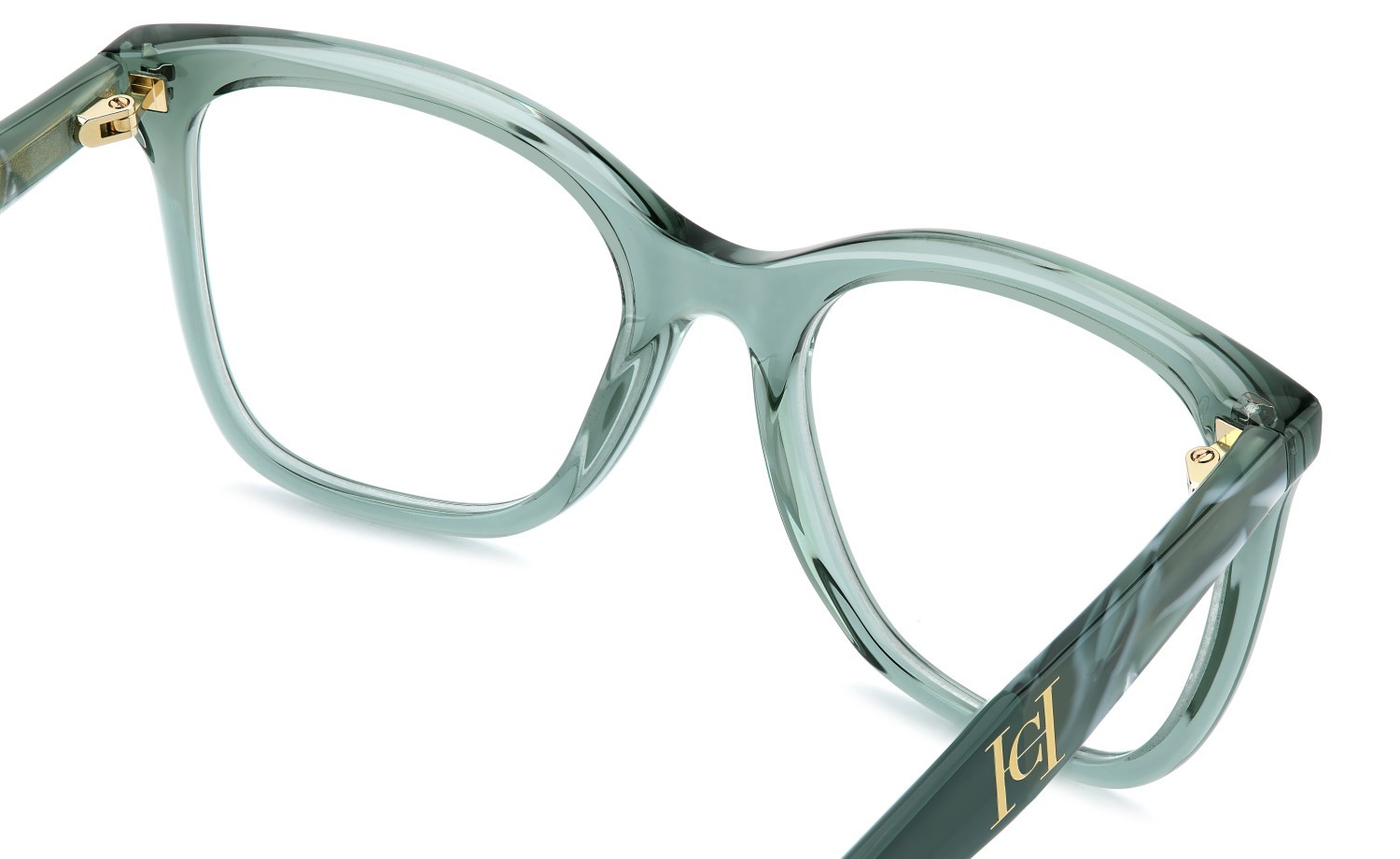 Occhiali da vista Carolina Herrera Her 0378 111759 6CR colore sage forma rotondo 