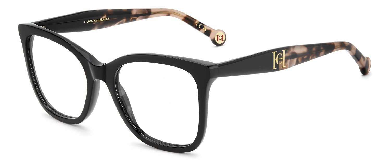 Occhiali da vista Carolina Herrera Her 0378 111759 807 colore black forma rotondo 