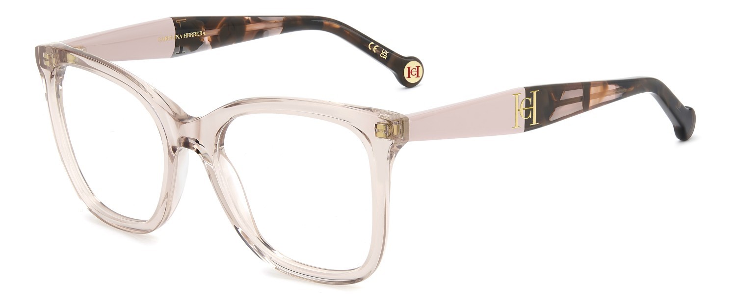 Eyeglasses Carolina Herrera Her 0378 111759 FWM color nude shape round 
