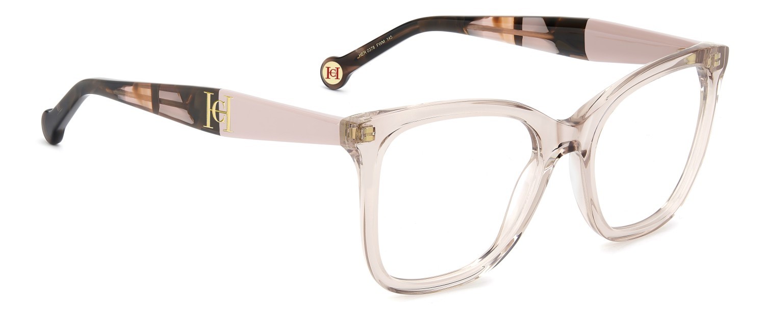 Eyeglasses Carolina Herrera Her 0378 111759 FWM color nude shape round 