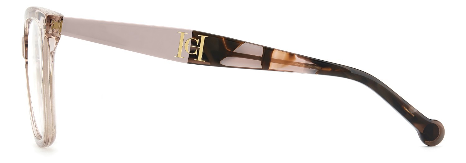 Eyeglasses Carolina Herrera Her 0378 111759 FWM color nude shape round 