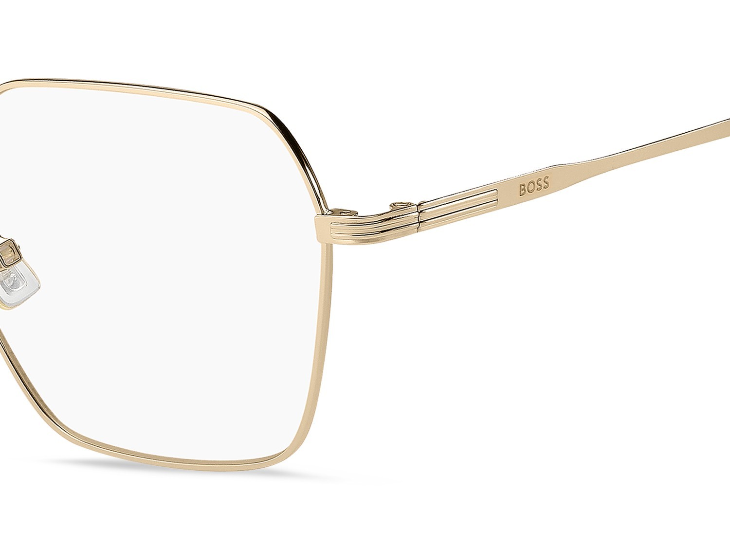 Eyeglasses Hugo Boss 1946 111766 000 color rose gold shape square 