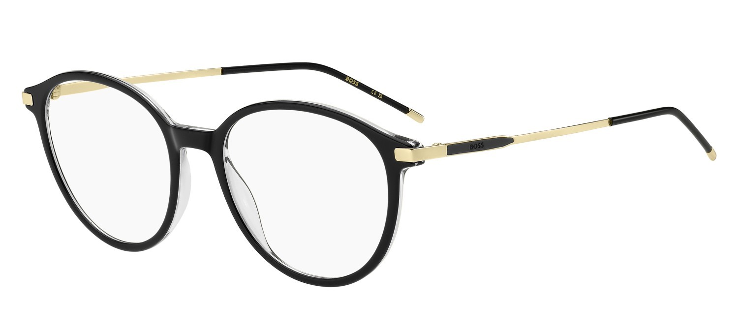 Occhiali da vista Hugo Boss 1950 111768 EI7 colore black crystal 2 forma pantos 