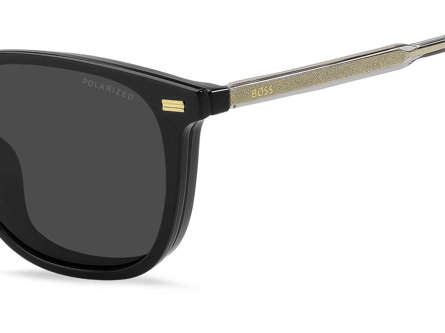Eyeglasses Hugo Boss 1882/G 111770 08A color black grey shape pantos lenses grey polarized
