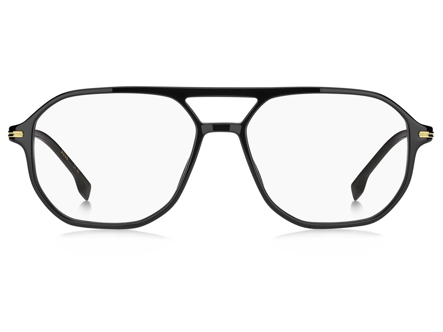 Eyeglasses Hugo Boss 1890 111773 2M2 color black gold shape square 