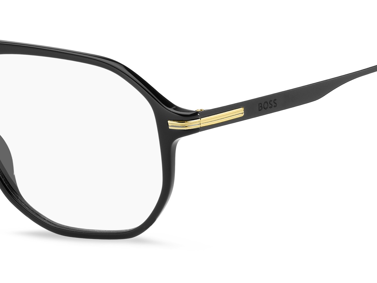 Eyeglasses Hugo Boss 1890 111773 2M2 color black gold shape square 
