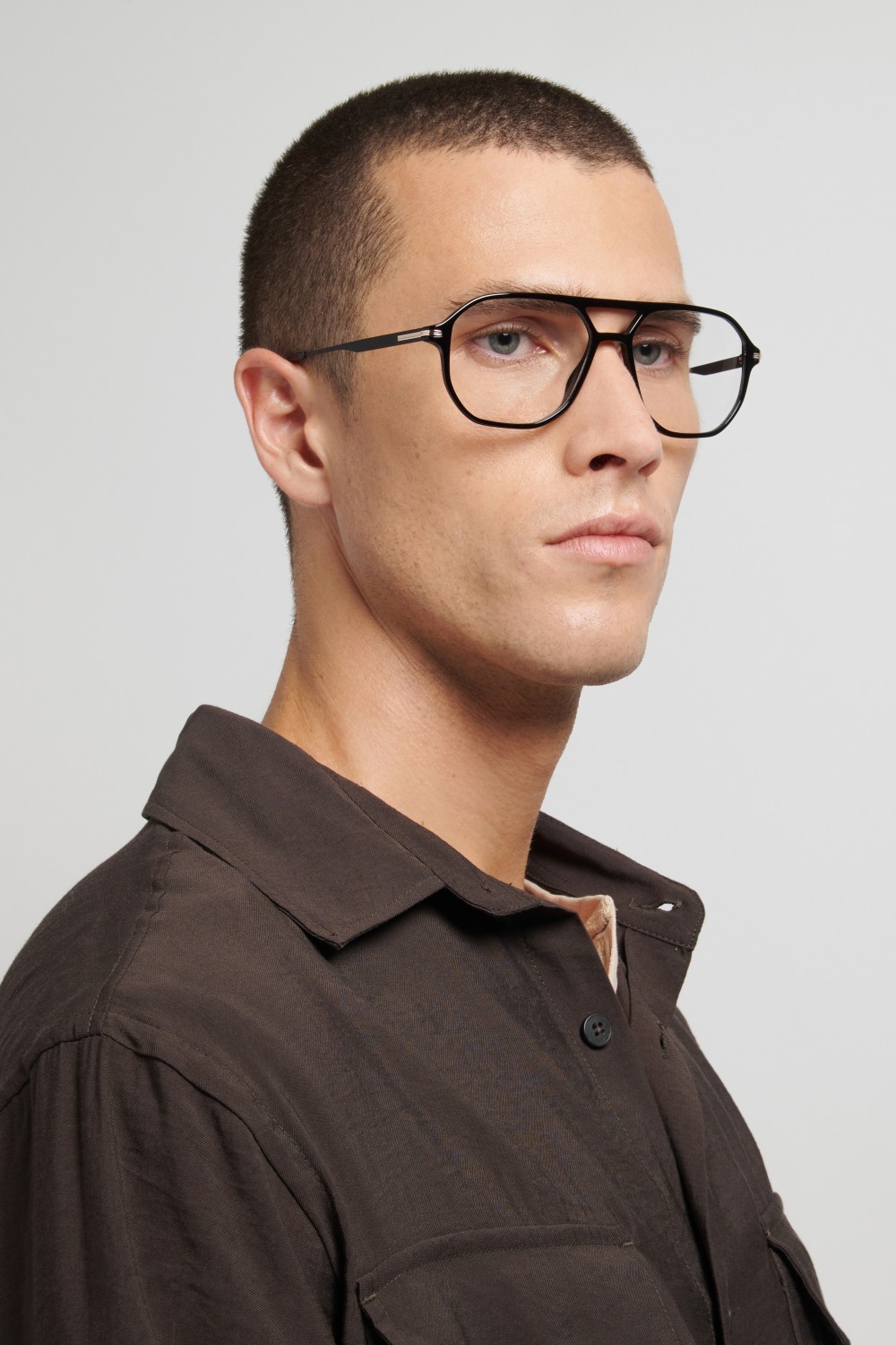 Eyeglasses Hugo Boss 1890 111773 2M2 color black gold shape square 