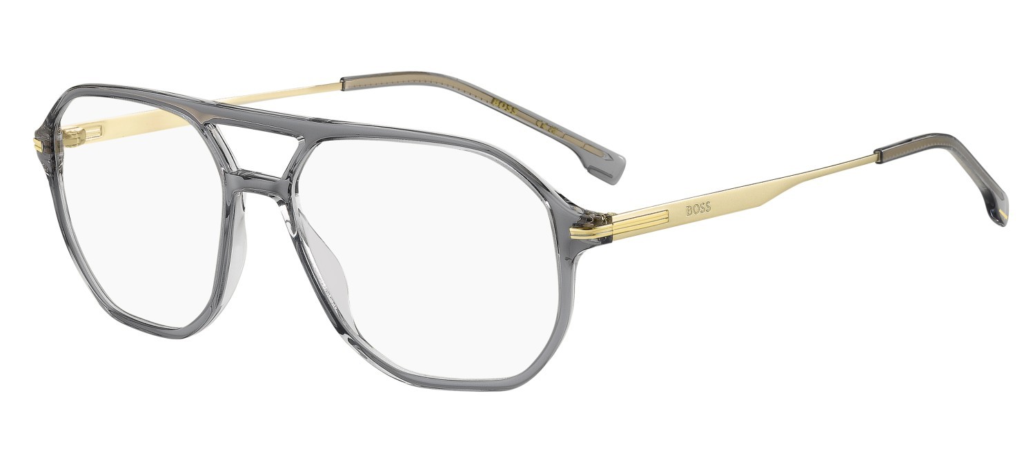 Eyeglasses Hugo Boss 1890 111773 FT3 color grey gold shape square 