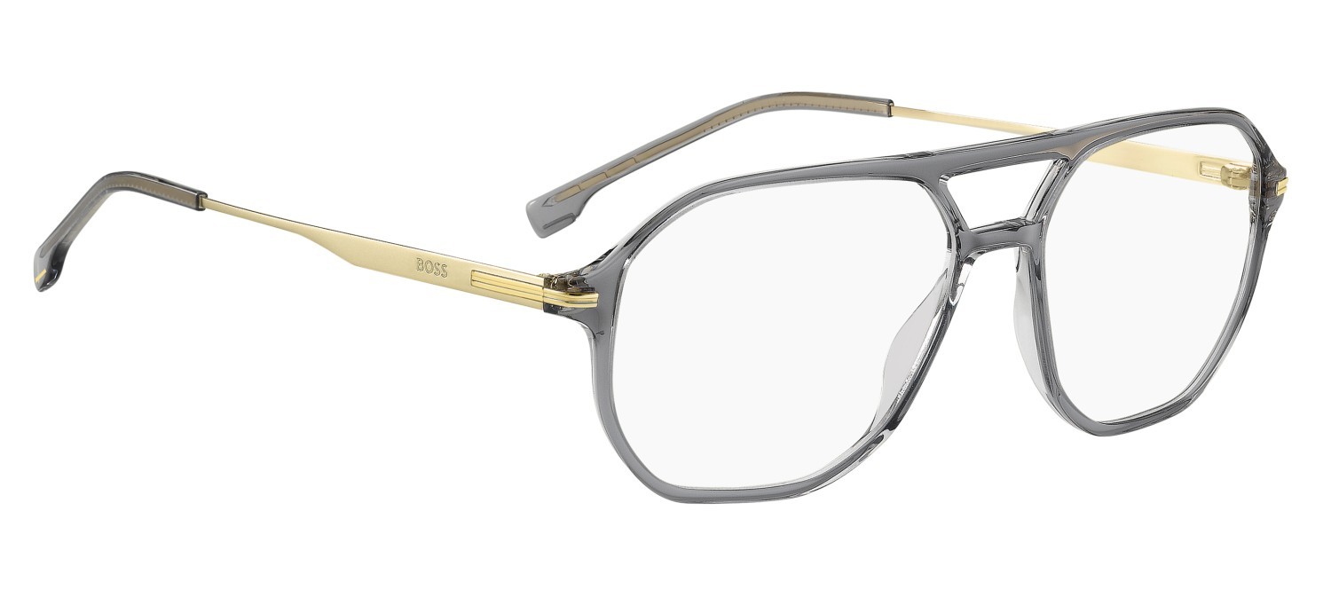 Eyeglasses Hugo Boss 1890 111773 FT3 color grey gold shape square 