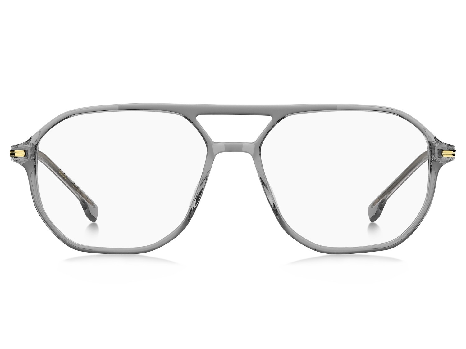 Eyeglasses Hugo Boss 1890 111773 FT3 color grey gold shape square 