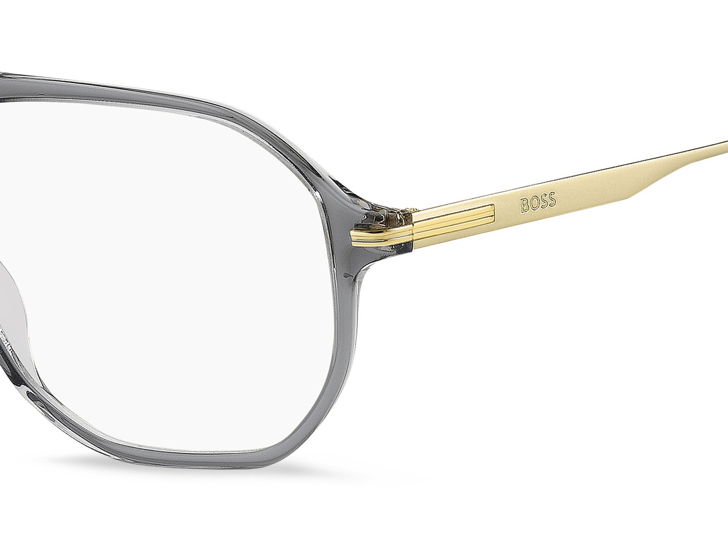 Eyeglasses Hugo Boss 1890 111773 FT3 color grey gold shape square 