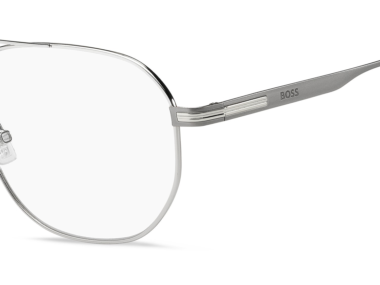Eyeglasses Hugo Boss 1892 111774 010 color palladium shape round 