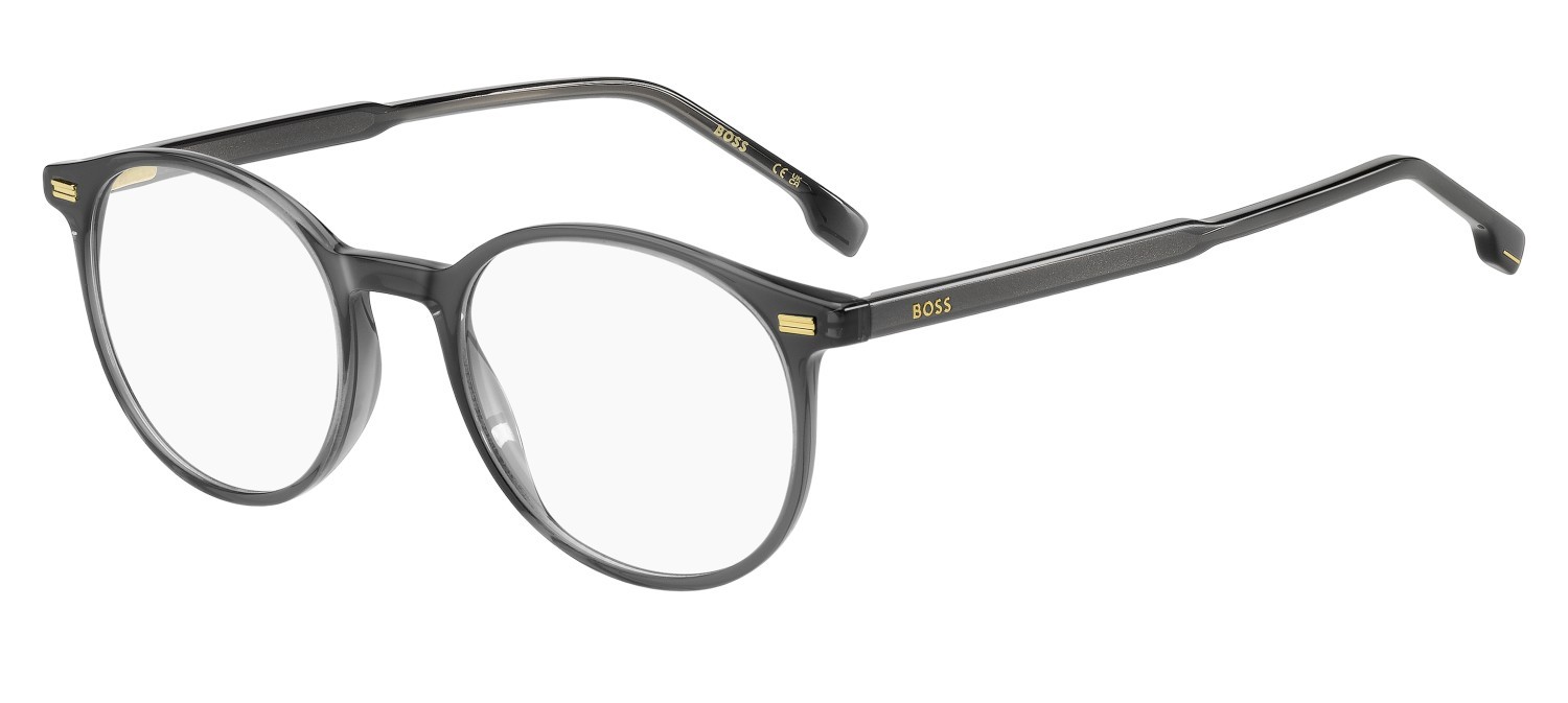 Eyeglasses Hugo Boss 1885 111775 KAC color shaded grey texture transparent gre shape pantos 