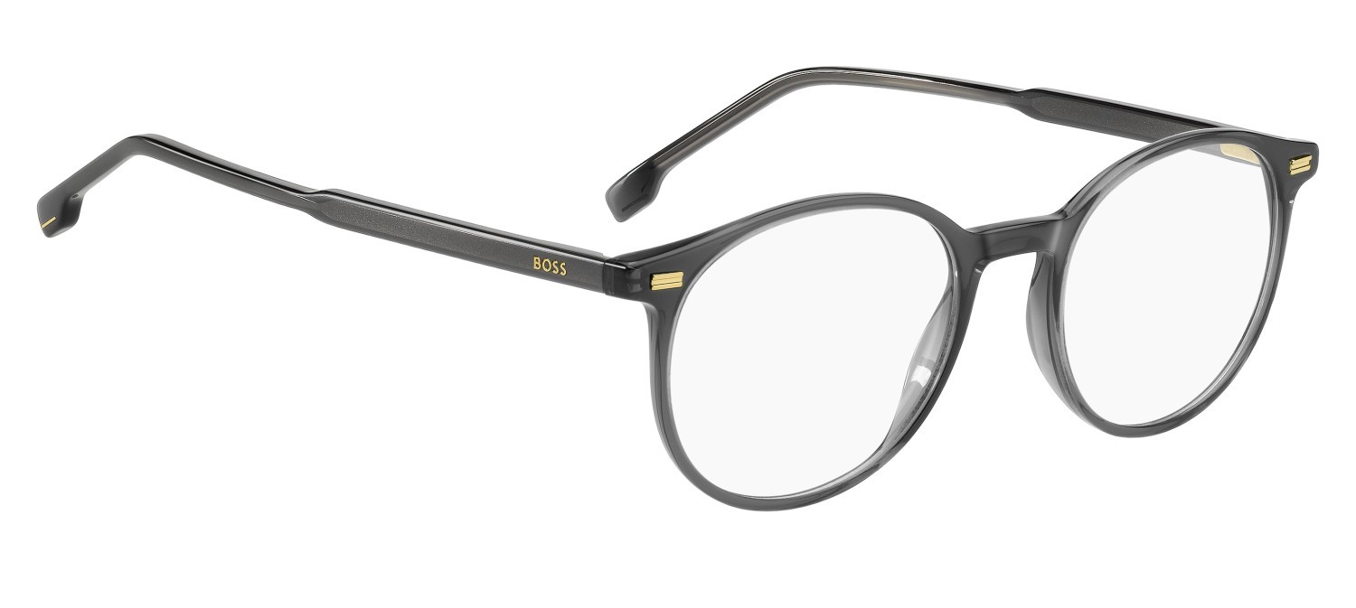 Eyeglasses Hugo Boss 1885 111775 KAC color shaded grey texture transparent gre shape pantos 