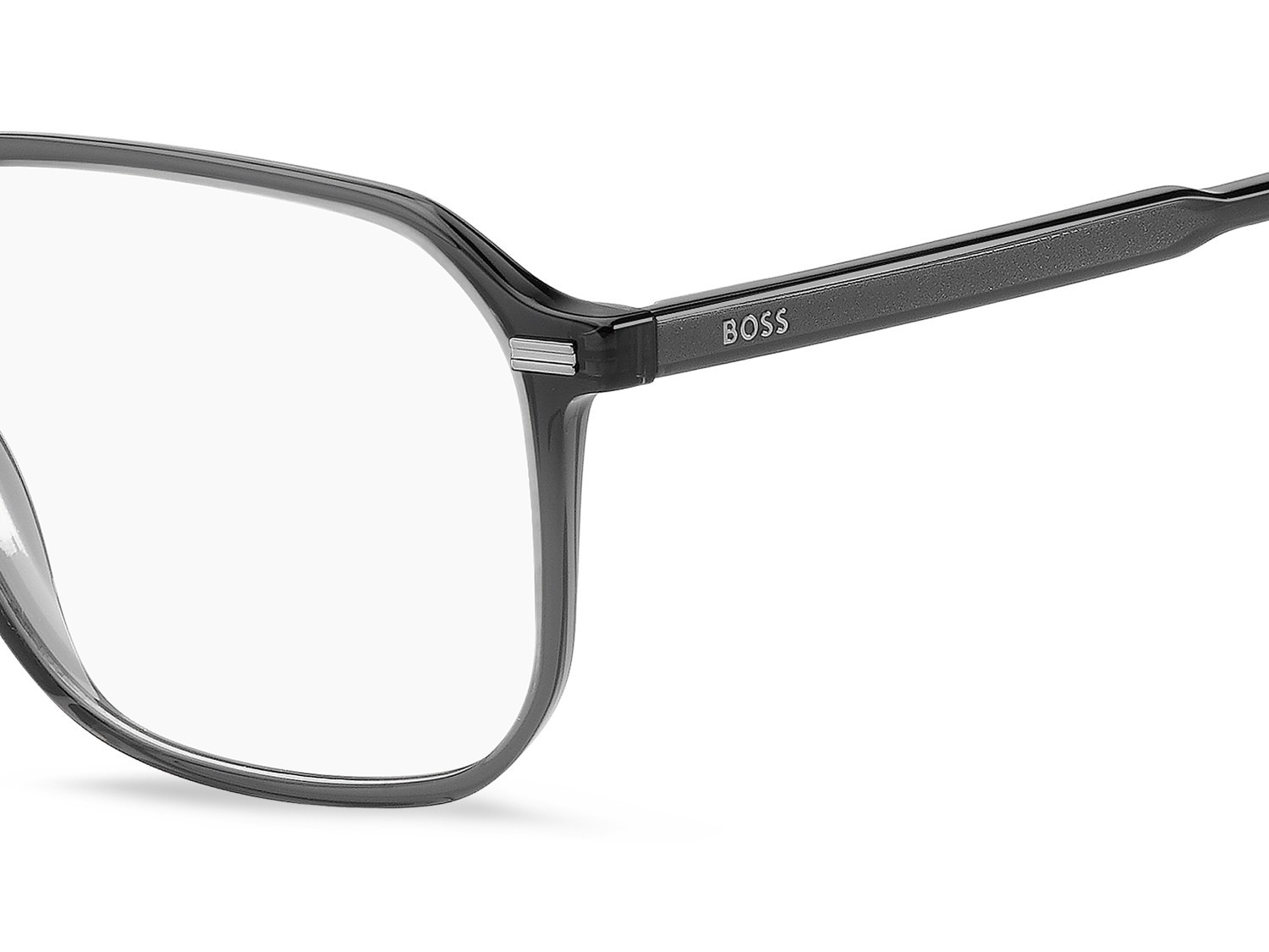 Occhiali da vista Hugo Boss 1883 111776 KAC colore shaded grey texture transparent gre forma quadrato 