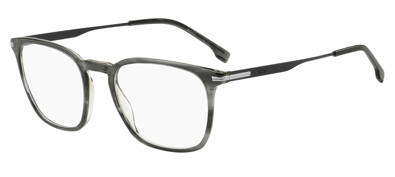 Brillen Hugo Boss 1889 111778 VQ7 farbe striped grey ruthenium form quadratisch 