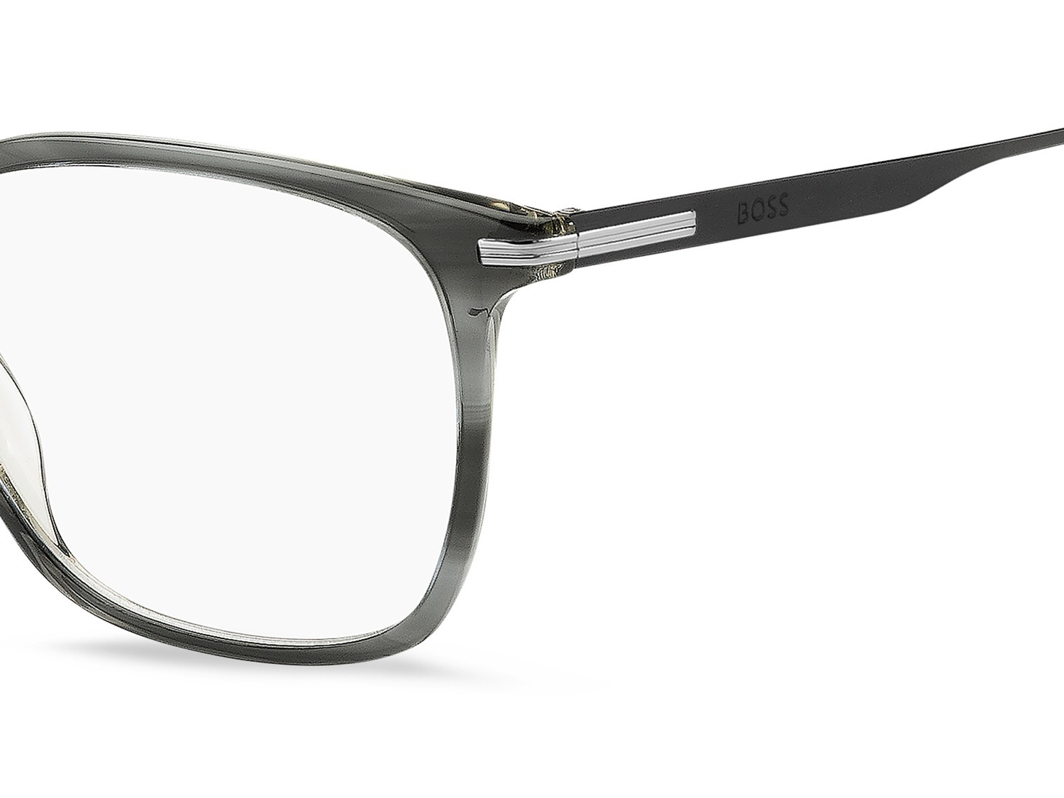 Brillen Hugo Boss 1889 111778 VQ7 farbe striped grey ruthenium form quadratisch 