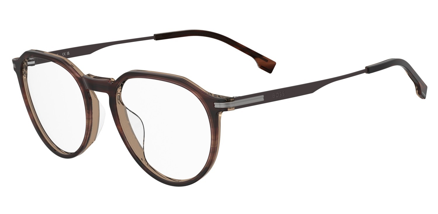 Brillen Hugo Boss 1891/G 111780 6C5 farbe brown horn ruthenium form rund 