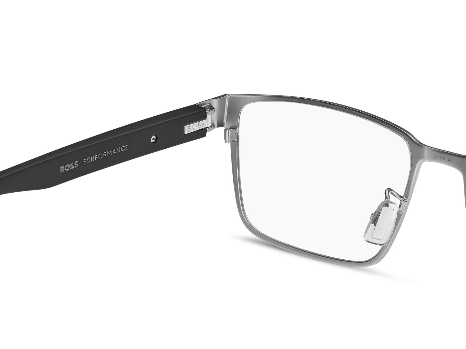 Occhiali da vista Hugo Boss 1912/G 111785 R81 colore matte ruthenium forma rettangolare 