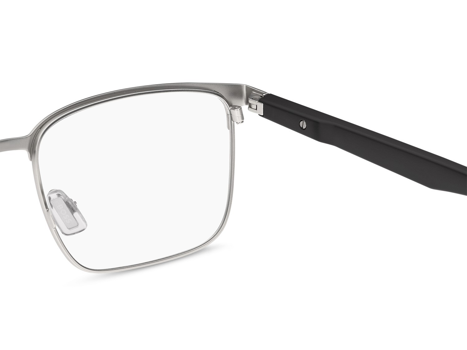 Eyeglasses Hugo Boss 1917 111786 AMC color matte brown palladium shape rectangle 
