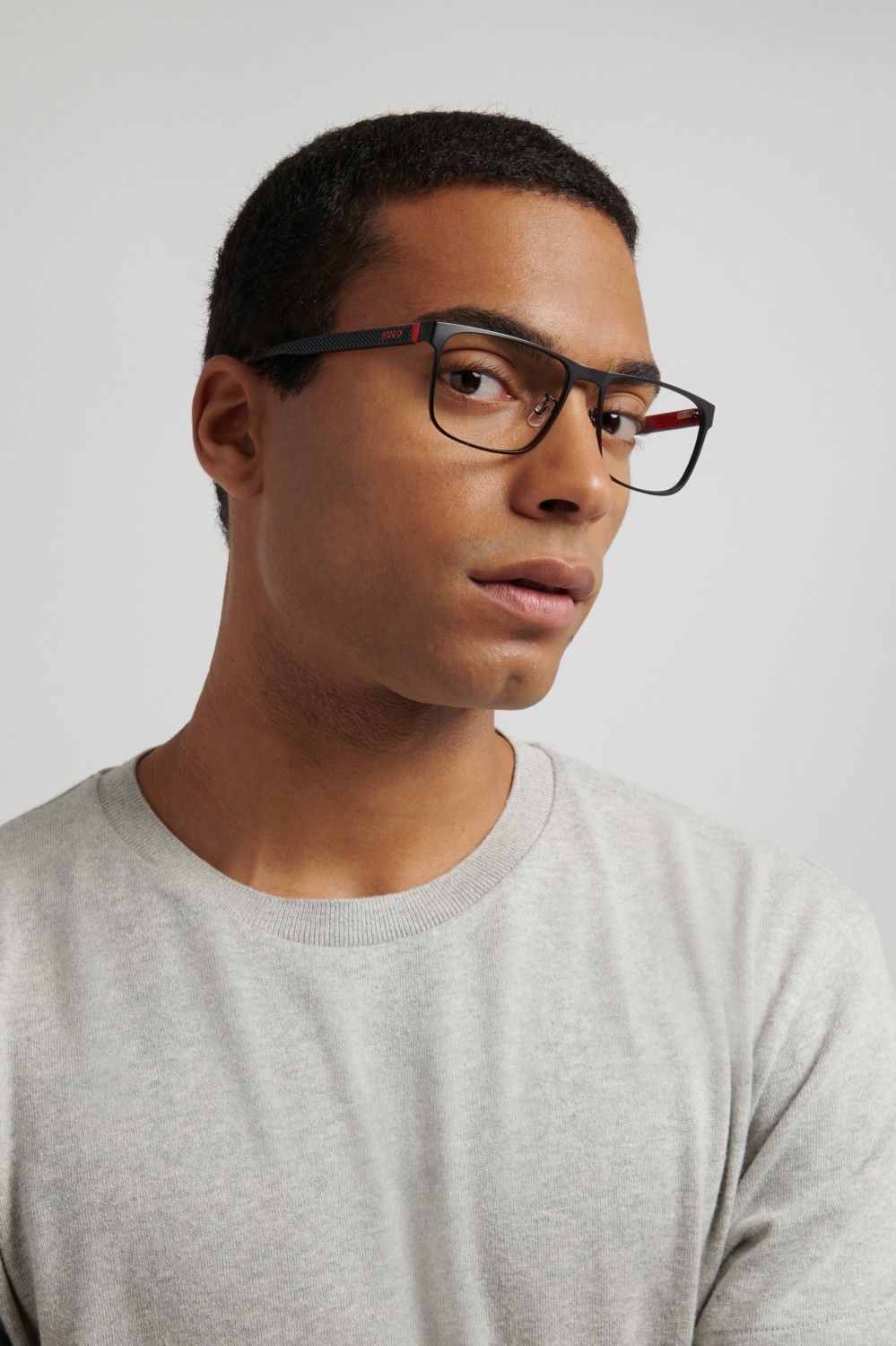 Eyeglasses Hugo Hg 1396/G 111788 003 color matte black shape rectangle 