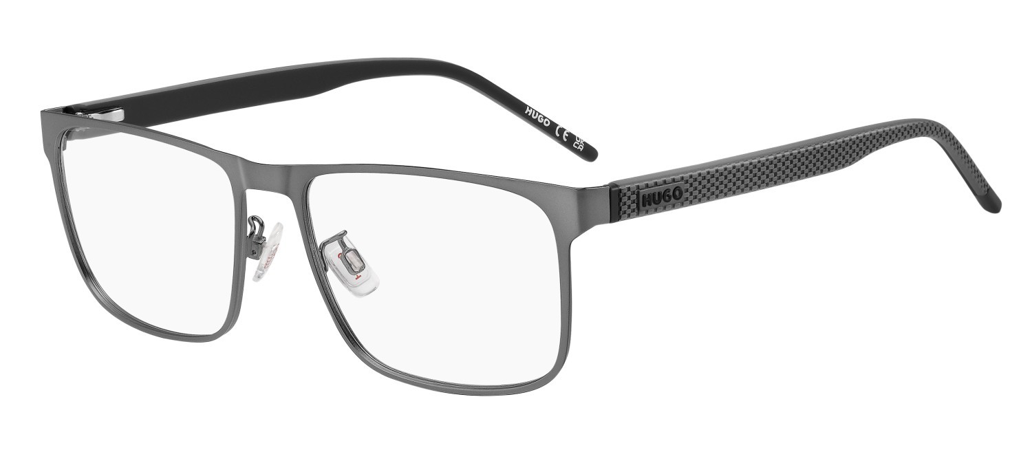Eyeglasses Hugo Hg 1396/G 111788 R80 color matte dark ruthenium shape rectangle 