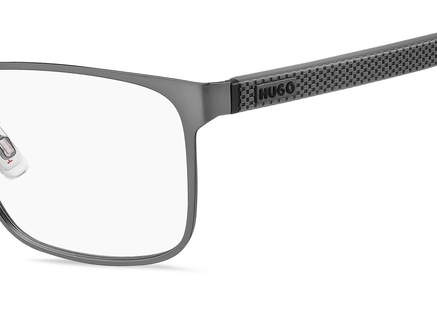 Eyeglasses Hugo Hg 1396/G 111788 R80 color matte dark ruthenium shape rectangle 