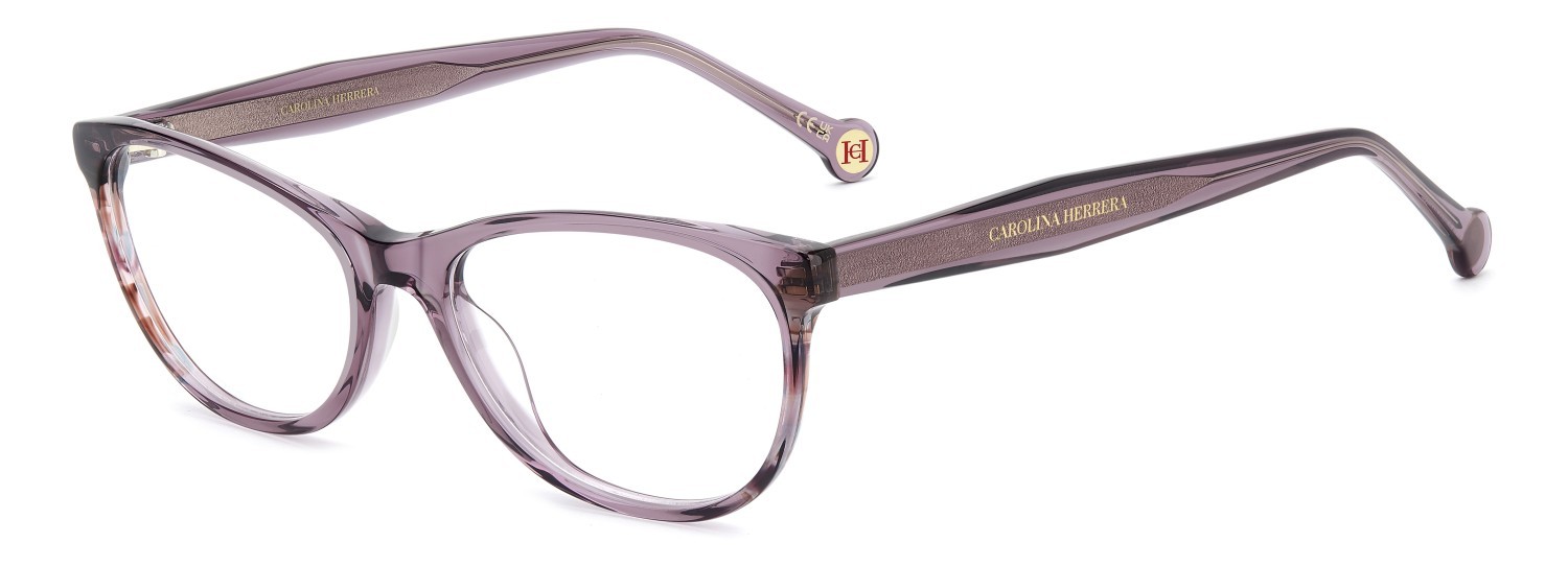 Eyeglasses Carolina Herrera Her 0393 111795 0T7 color plum shape oval 