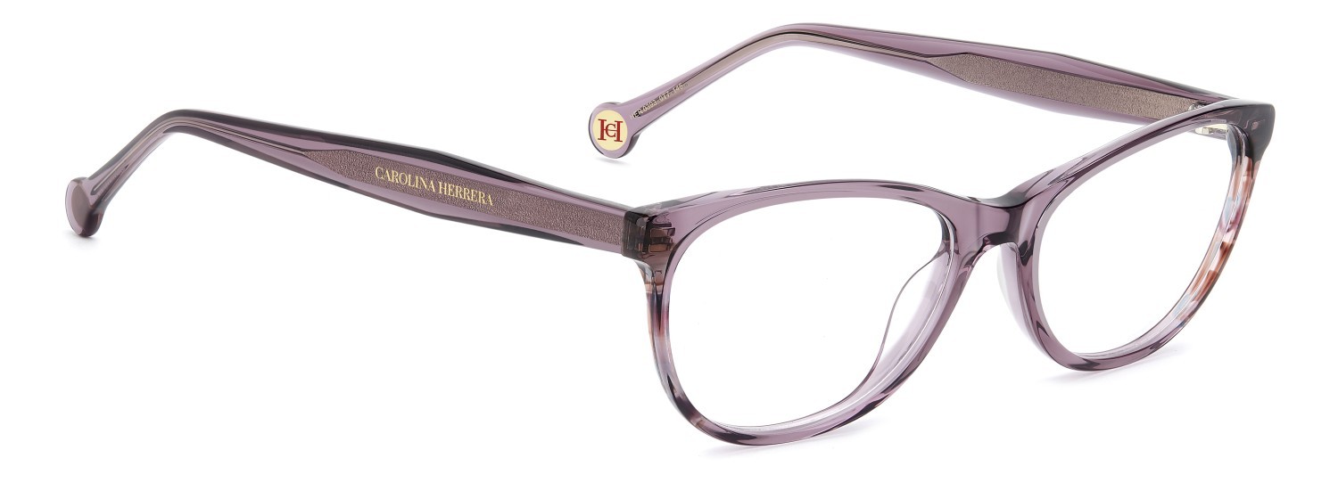 Eyeglasses Carolina Herrera Her 0393 111795 0T7 color plum shape oval 