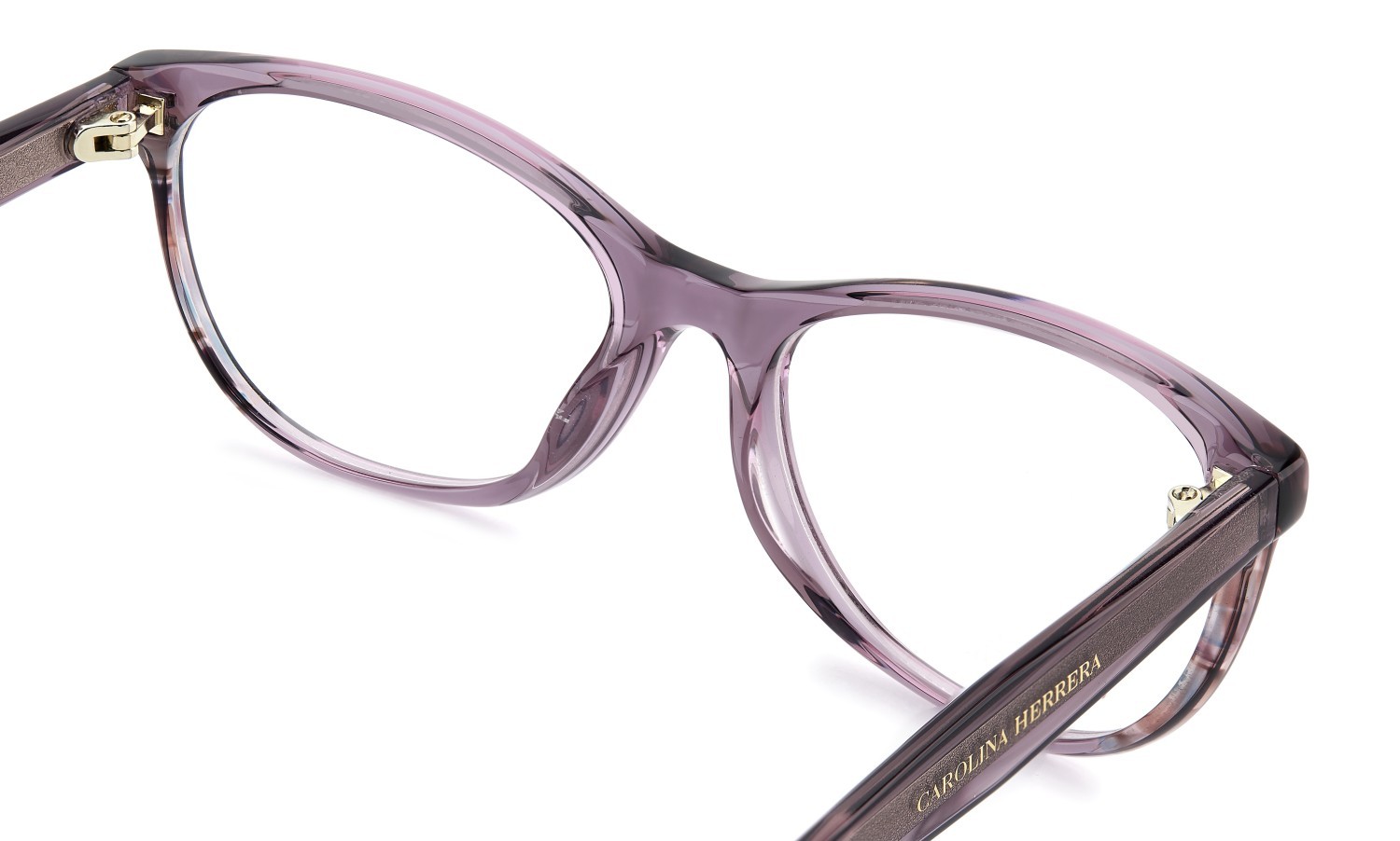 Eyeglasses Carolina Herrera Her 0393 111795 0T7 color plum shape oval 
