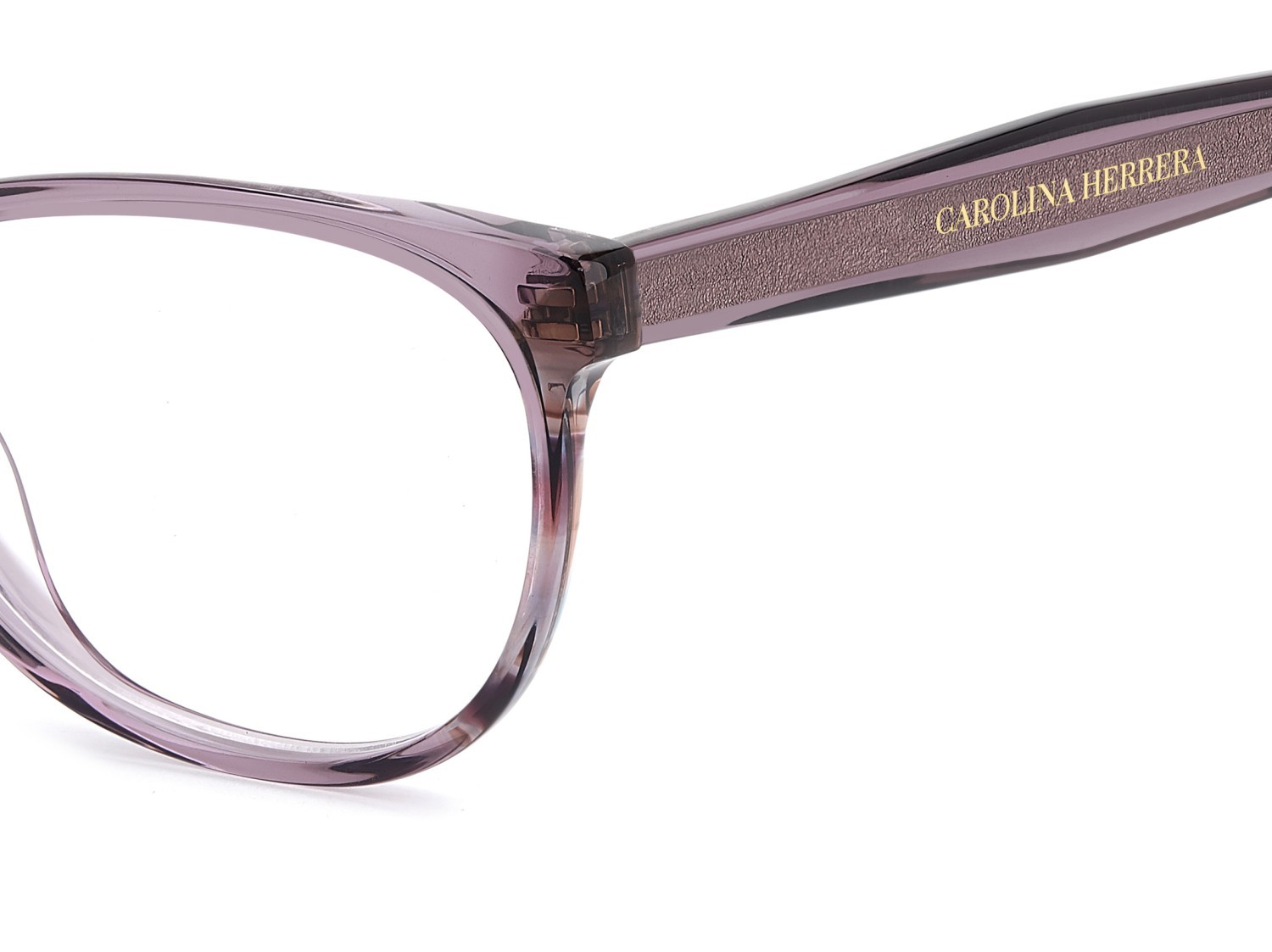 Eyeglasses Carolina Herrera Her 0393 111795 0T7 color plum shape oval 