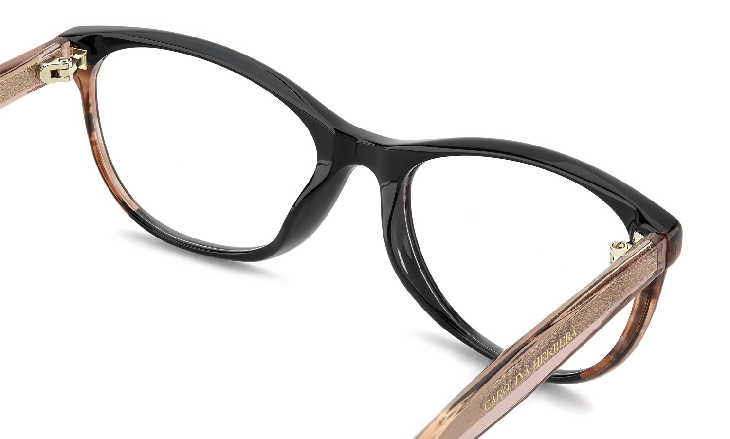 Eyeglasses Carolina Herrera Her 0393 111795 3H2 color black pink shape oval 