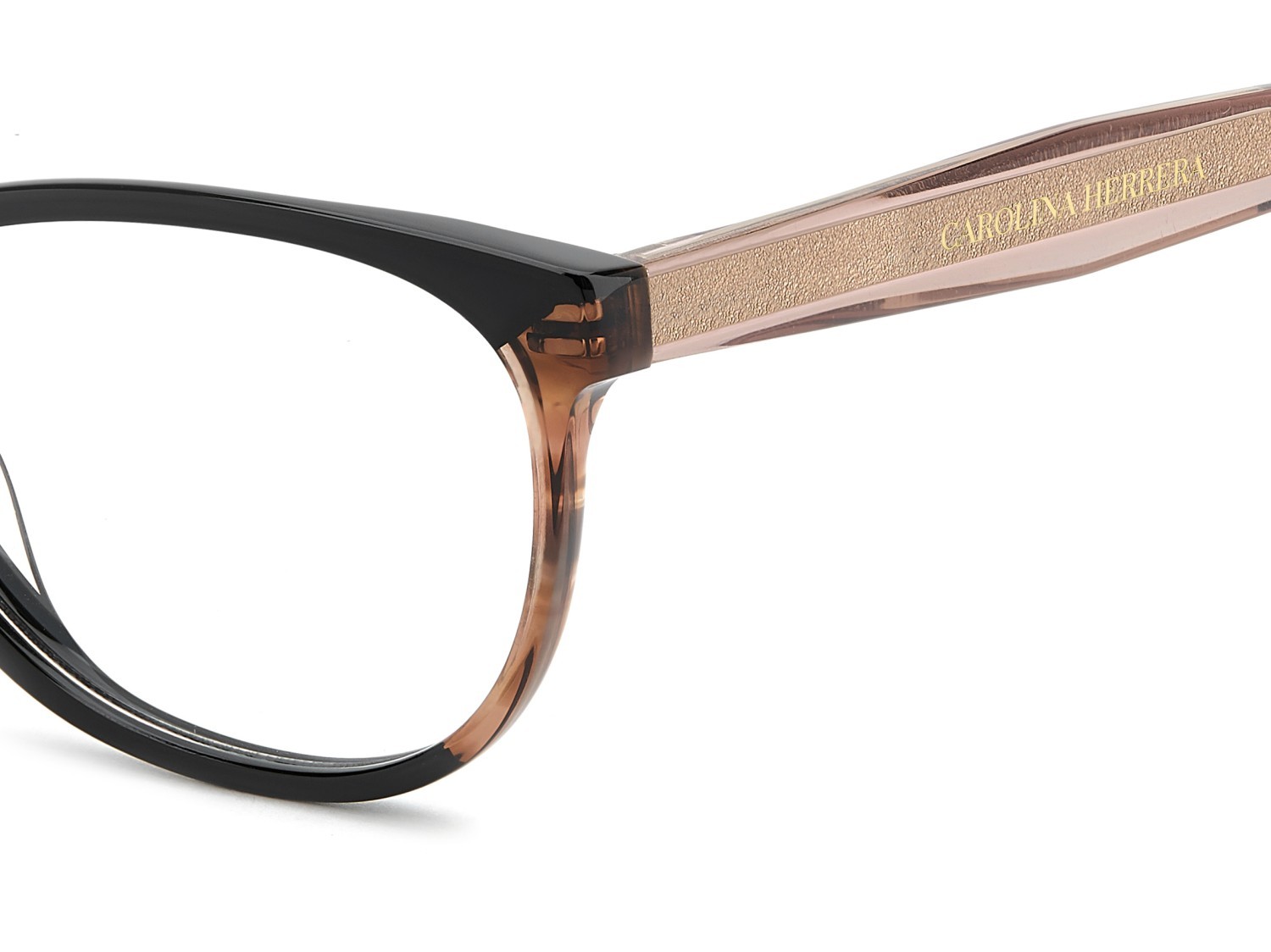 Eyeglasses Carolina Herrera Her 0393 111795 3H2 color black pink shape oval 